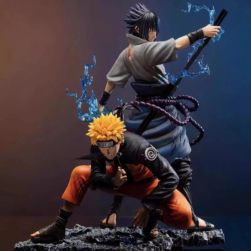 28cm Naruto Naruto & Sasuke Bond PVC Figure