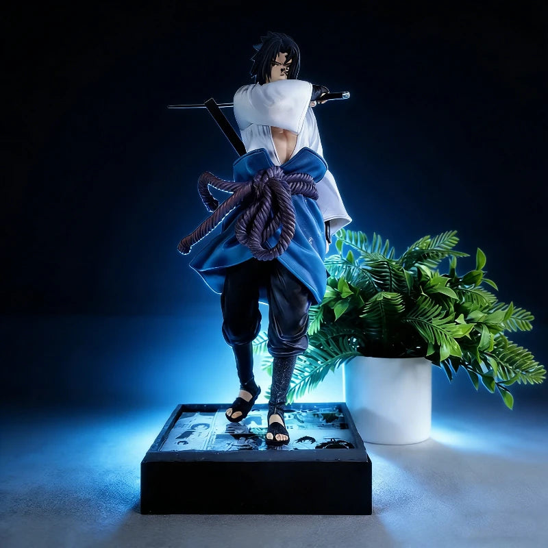 29cm Naruto Sasuke Uchiha Light-Up PVC Figure