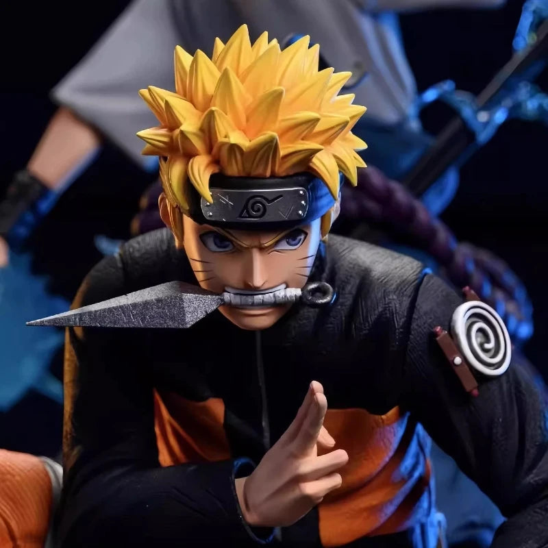 28cm Naruto Naruto & Sasuke Bond PVC Figure
