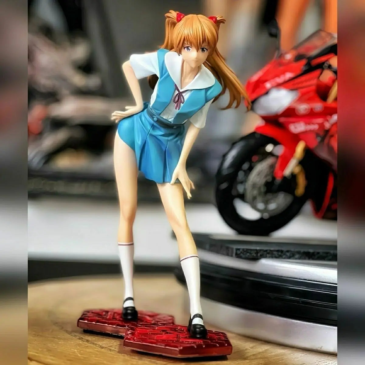 Sexy Asuka Langley School Uniform PVC Figure
