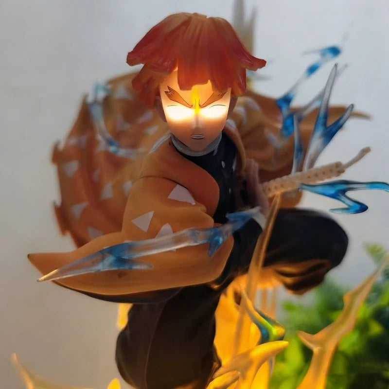 35cm Demon Slayer Zenitsu Agatsuma Light-Up PVC Figure