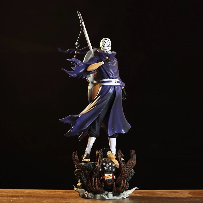 35cm Naruto Uchiha Dual Head PVC Figure Statue