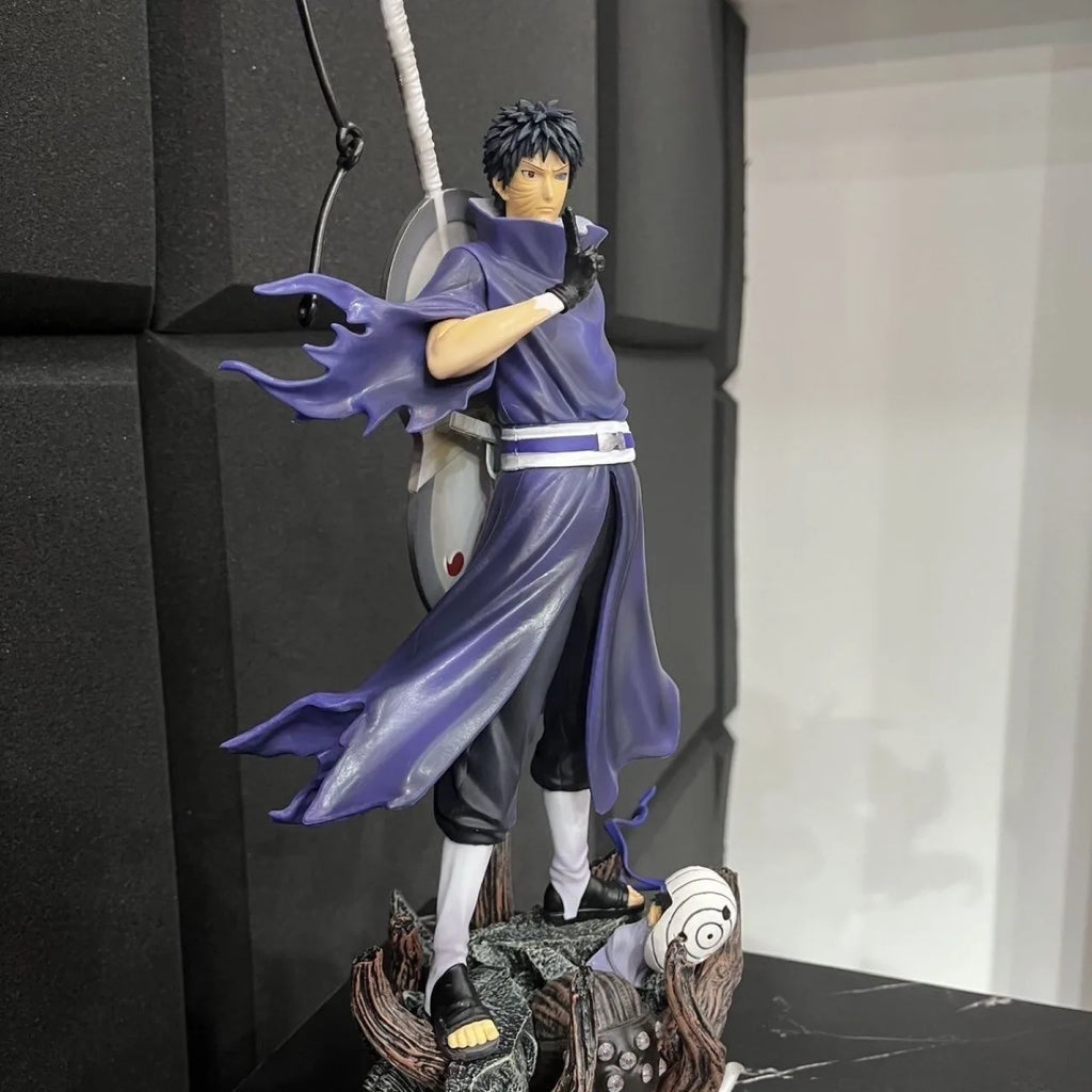 35cm Naruto Uchiha Dual Head PVC Figure Statue
