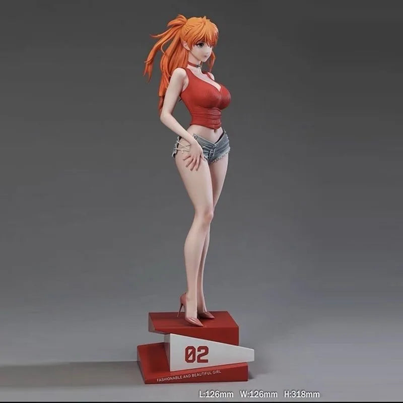 Sexy Asuka Langley School Uniform PVC Figure