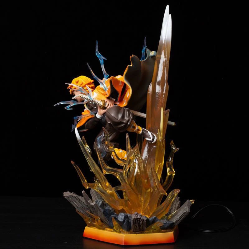 35cm Demon Slayer Zenitsu Agatsuma Light-Up PVC Figure