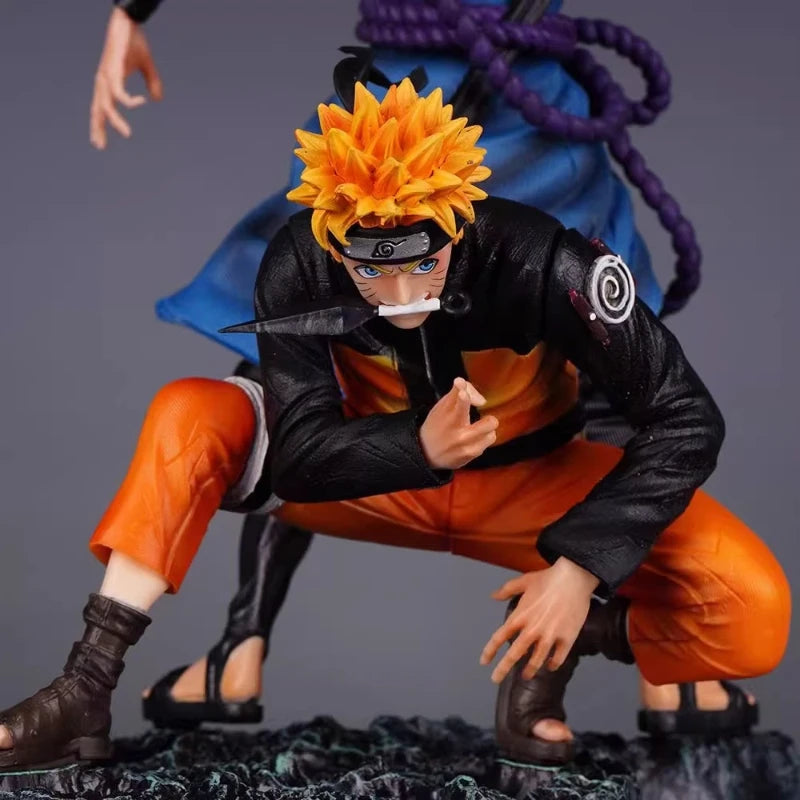 28cm Naruto Naruto & Sasuke Bond PVC Figure