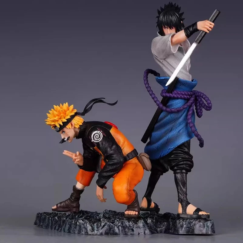 28cm Naruto Naruto & Sasuke Bond PVC Figure