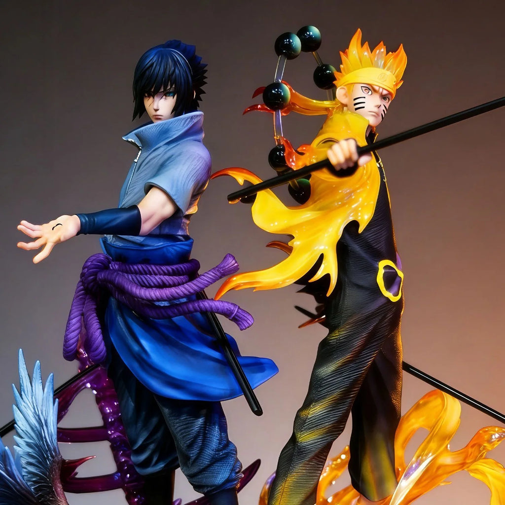 25cm Exclusive 2Pcs Naruto Sasuke Uchiha PVC Figure