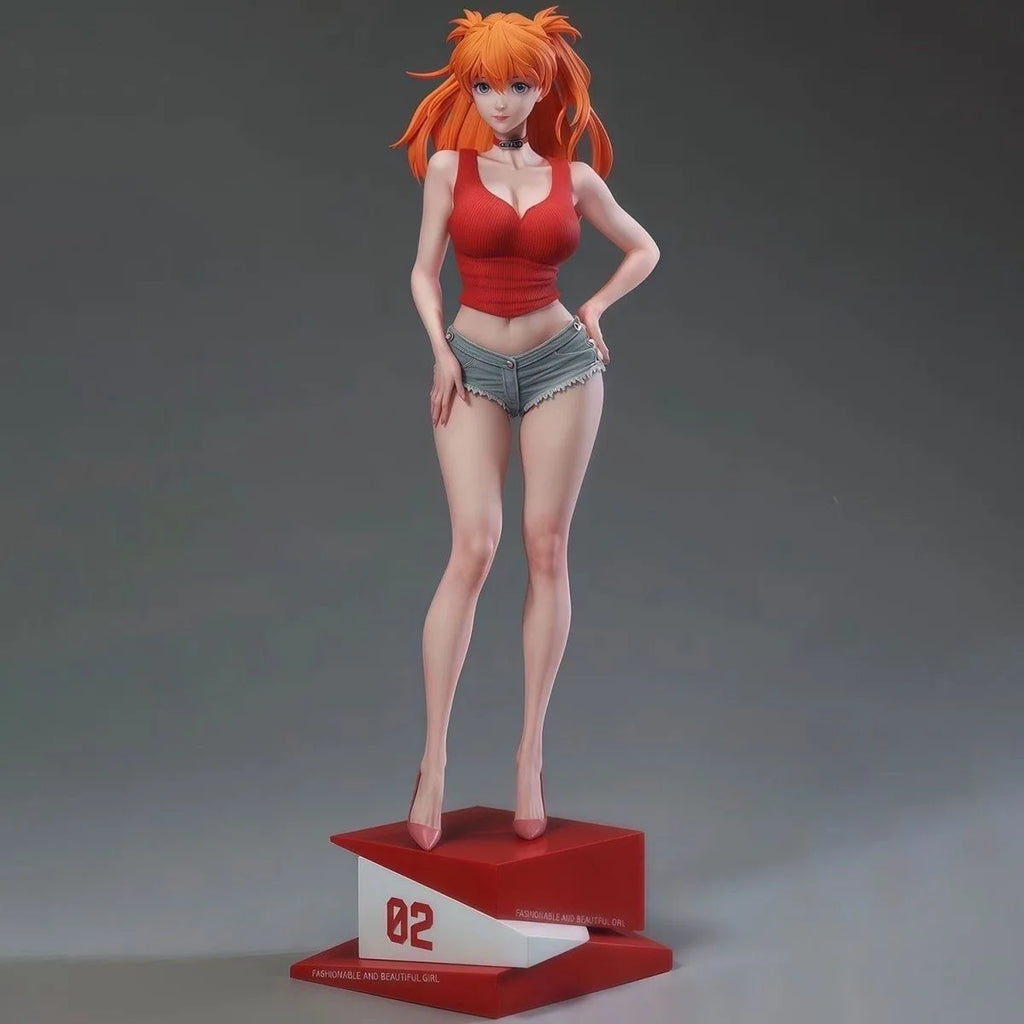 Sexy Asuka Langley School Uniform PVC Figure