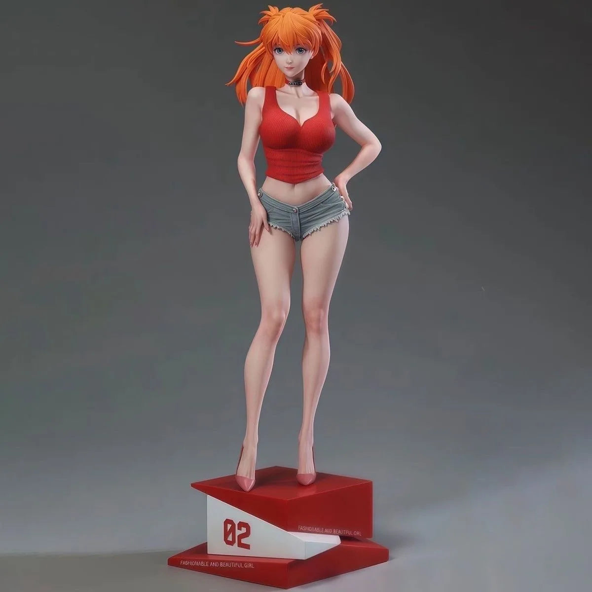 Sexy Asuka Langley School Uniform PVC Figure