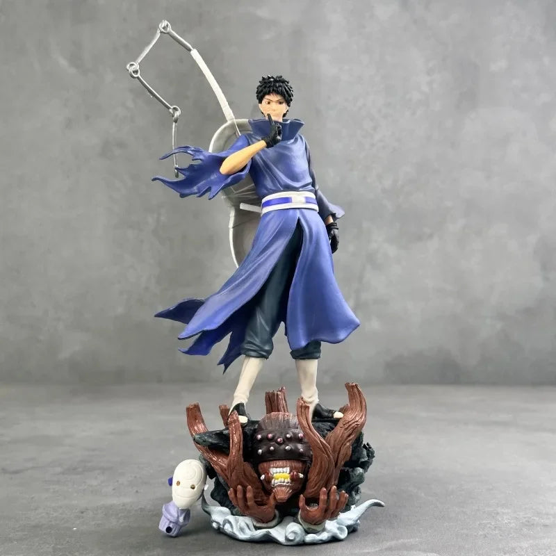 35cm Naruto Uchiha Dual Head PVC Figure Statue